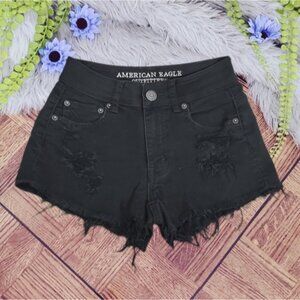 AEO- Hi-Rise Festival Fringe Shorts-Rare- NWT